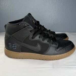 Nike SB Men 11 Dunk High Antihero Brian Anderson Black Lace Up Sneaker EUC